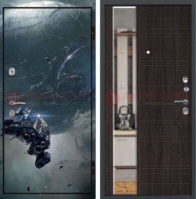 Железная дверь с фотопечатью космической фантастики ДФ-51 в Туле