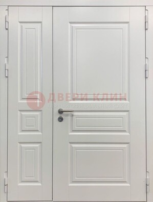 Полуторная светлая металлическая дверь с МДФ ДМ-336 в Туле