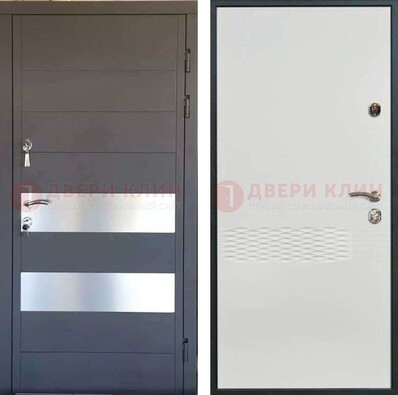 Металлическая дверь МДФ темная и светлая ДМ-420 в Туле