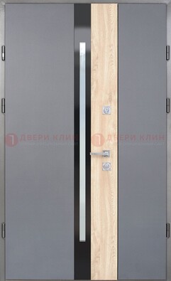 Полуторная металлическая дверь с МДФ ДМ-503 в Туле