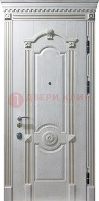 Белая дверь с МДФ ДМ-525 в Туле