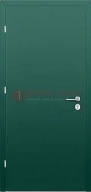 Зеленая стальная дверь с нитроэмалью ДН-6 в Туле