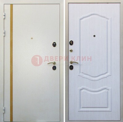 Белая входная дверь с порошковым напылением ДП-136 в Туле