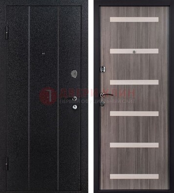 Черная стальная дверь с порошковым окрасом ДП-199 в Туле