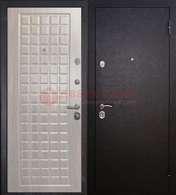 Черная входная дверь с порошковым покрытием ДП-206 в Туле