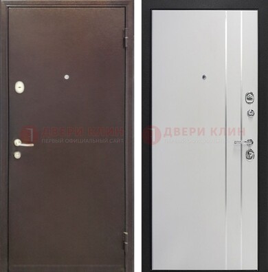 Входная дверь с порошковым покрытием с МДФ с молдингами ДП-232 в Туле