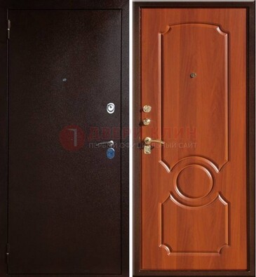 Темная железная дверь с порошковым напылением ДП-46 в Туле