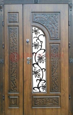 Морозостойкая металлическая парадная дверь ДПР-12 в Туле