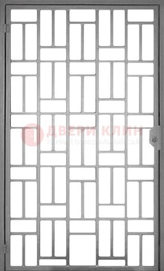 Металлическая решетчатая дверь в сером цвете ДР-23 в Туле
