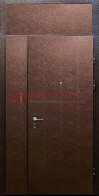 Тамбурная дверь с верхней фрамугой с винилискожей ДТМ-7 в Туле