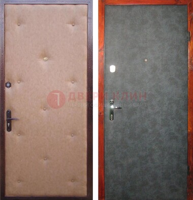 Светлая металлическая дверь с винилискожей ДВ-5 в Туле