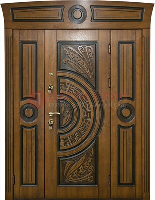 Парадная входная дверь с виноритом и узором ДВТ-194 в Туле