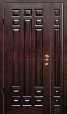 Коричневая металлическая дверь с виноритом ДВТ-20 в Туле