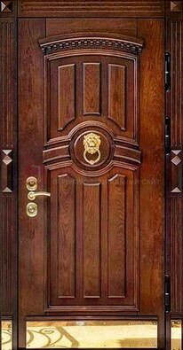 Входная дверь с виноритом в коричневом цвете ДВТ-236 в Туле