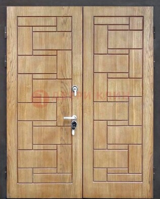 Светло-коричневая стальная дверь с виноритом ДВТ-245 в Туле