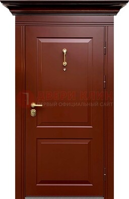 Красная железная дверь винорит для частного дома ДВТ-251 в Туле