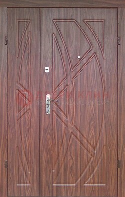 Железная тамбурная полуторная дверь с МДФ ПЛ-7 в Туле